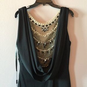 Terani Couture Black Long Formal Dress